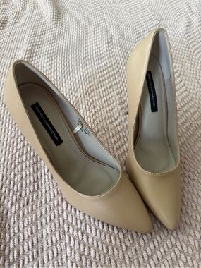 French Connection Nude Pointed-Toe Pumps